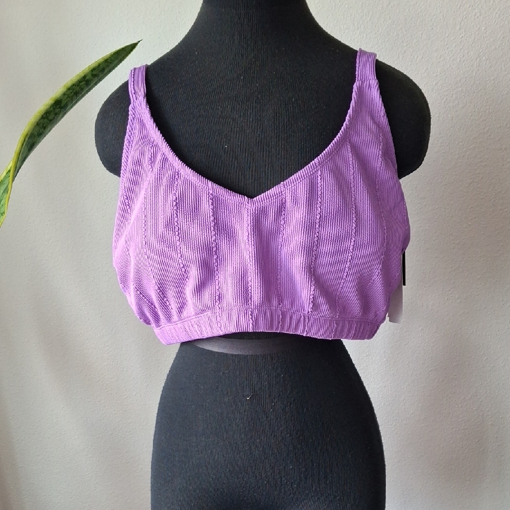 Salt + Cove Purple Bikini Top